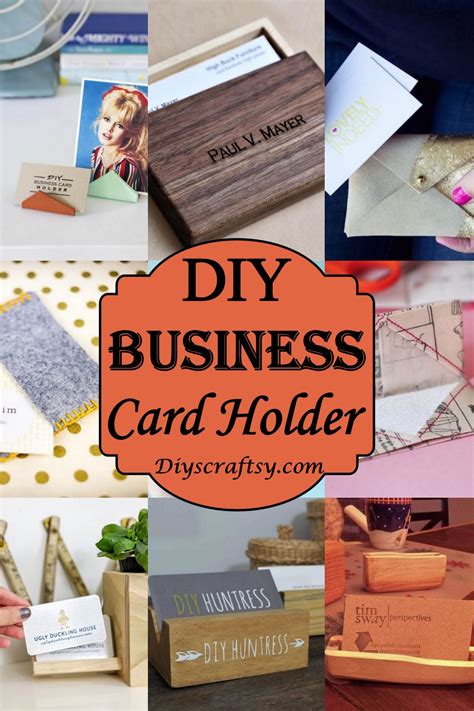 diy business card holders